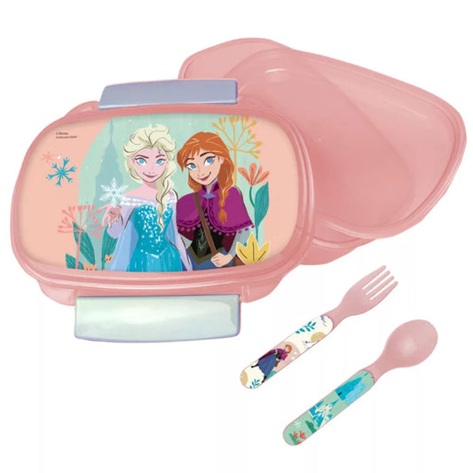 Coffret à sandwich et couverts Reine des neiges