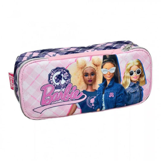 Trousse à crayons Barbie Mode 2 compartiments 26 cm