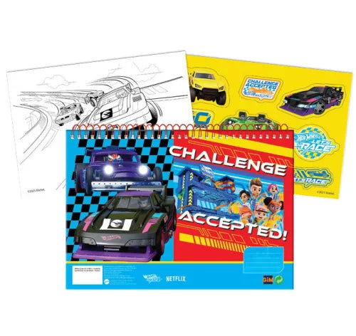 Carnet de croquis à spirale A/4 Hot Wheels
