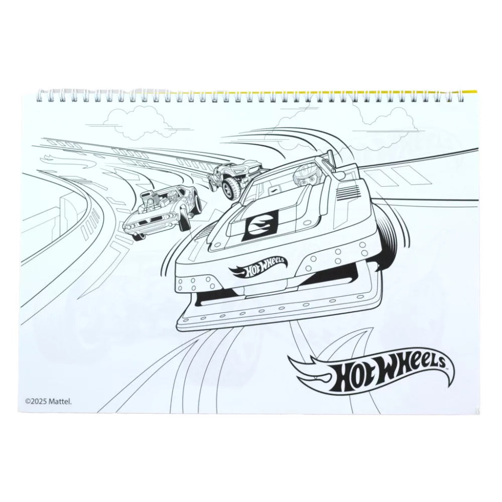 Carnet de croquis à spirale A/4 Hot Wheels