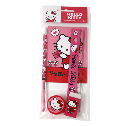 Ensemble de papeterie Hello Kitty 5 pièces