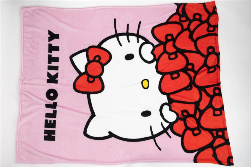 Couverture polaire en flanelle Hello Kitty 130x160cm