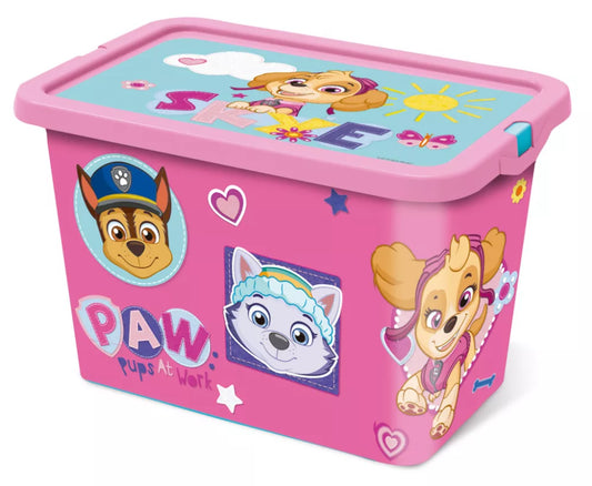 Boîte de rangement en plastique Pat patrouille 7L