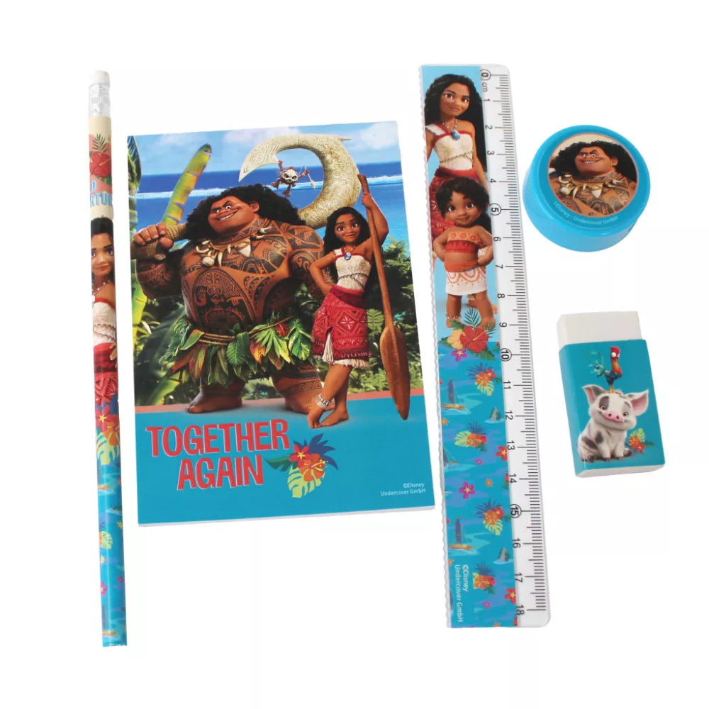 Ensemble de papeterie Vaiana 5 pièces