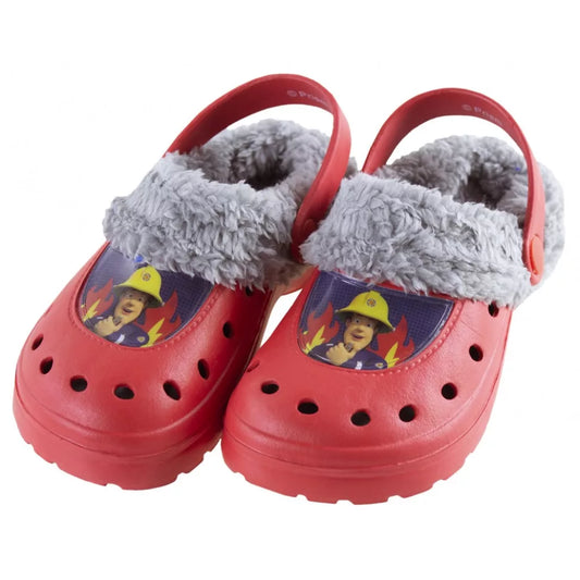 Chaussons sabots d'hiver pour enfants Sam le pompier