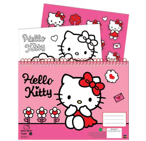 Carnet de croquis à spirale A/4 Hello Kitty