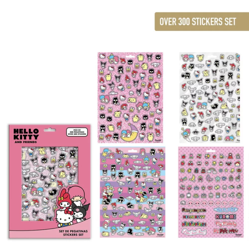 Ensemble d'autocollants Hello Kitty , 300 pièces