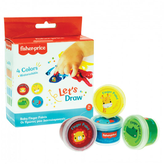 Peinture pour doigts pour bébé 4 pièces