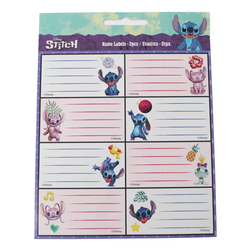 Lot de 16 étiquettes Stitch