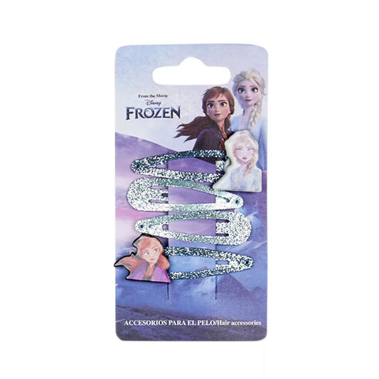 Lot de 4 pinces à cheveux Disney reine des neiges