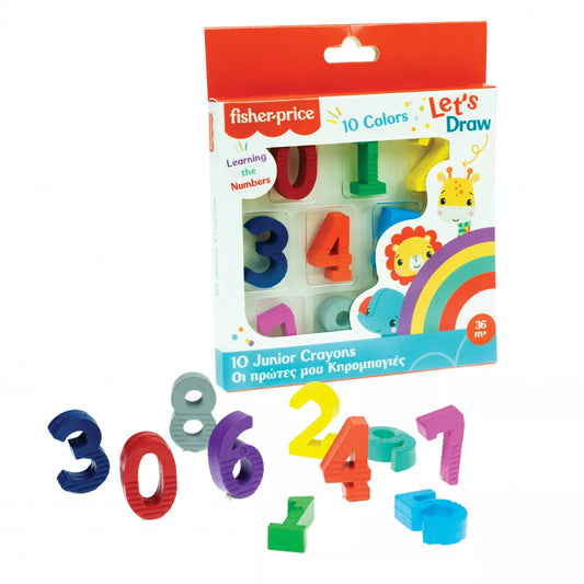 Coffret de 10 crayons de couleur numérotés
