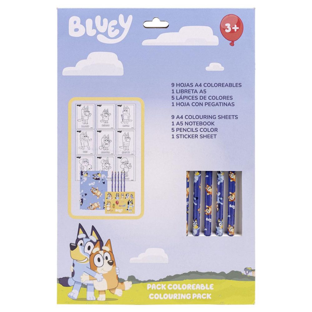 Ensemble de papeterie Bluey