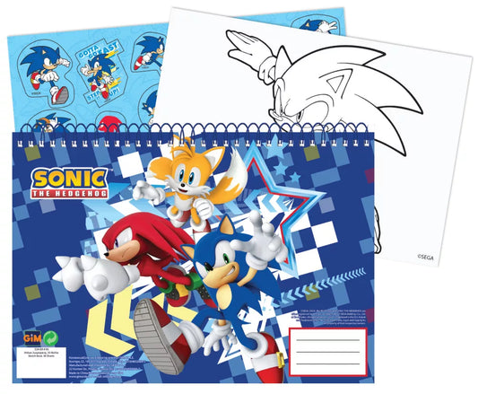Carnet de croquis à spirale A/4 Sonic