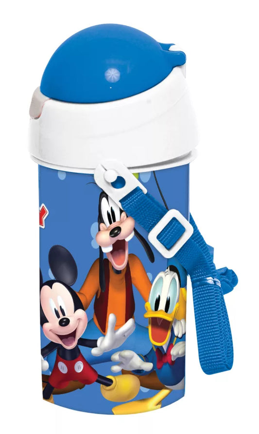 Gourde en plastique avec paille Mickey 500ml