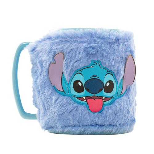 Tasse + housse en peluche Stitch 440ml