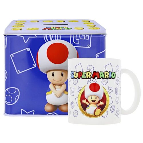 Tirelire + Mug Toad Super Mario Bros Nintendo