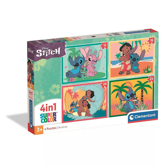 Puzzle Disney Lilo et Stitch 4 en 1 Clementoni