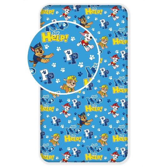 Drap housse 1 personne Pat Patrouille