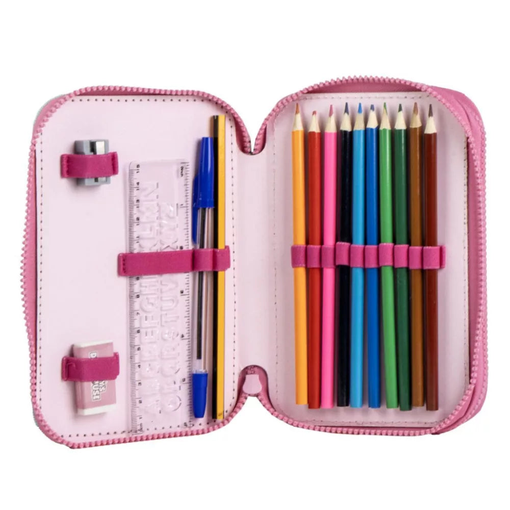 Trousse à crayon remplie Gabby 2 niveaux