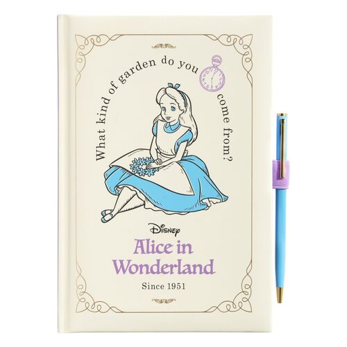 Carnet A5 Premium + stylo Alice au pays des merveilles Disney