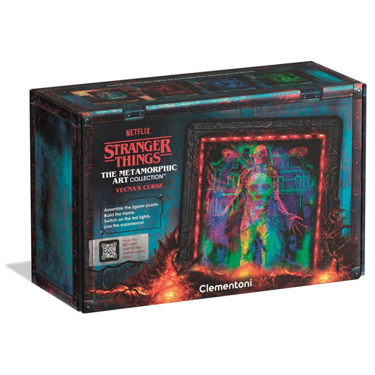Puzzle Stranger Things Vecna 520 pièces dans un cadre LED Clementoni