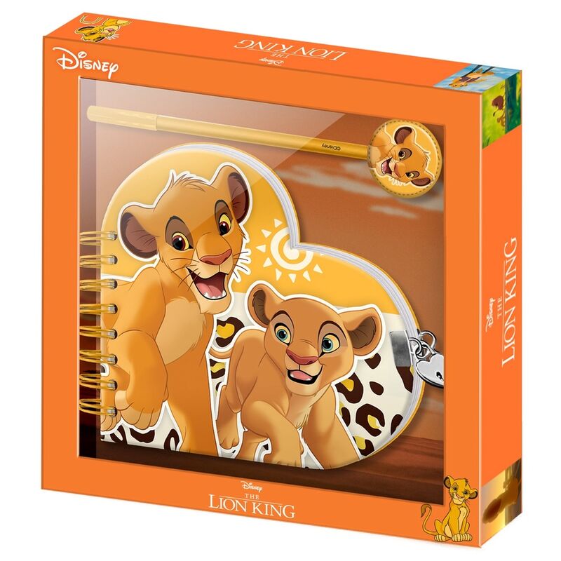 Coffret journal + stylo Disney Le Roi Lion