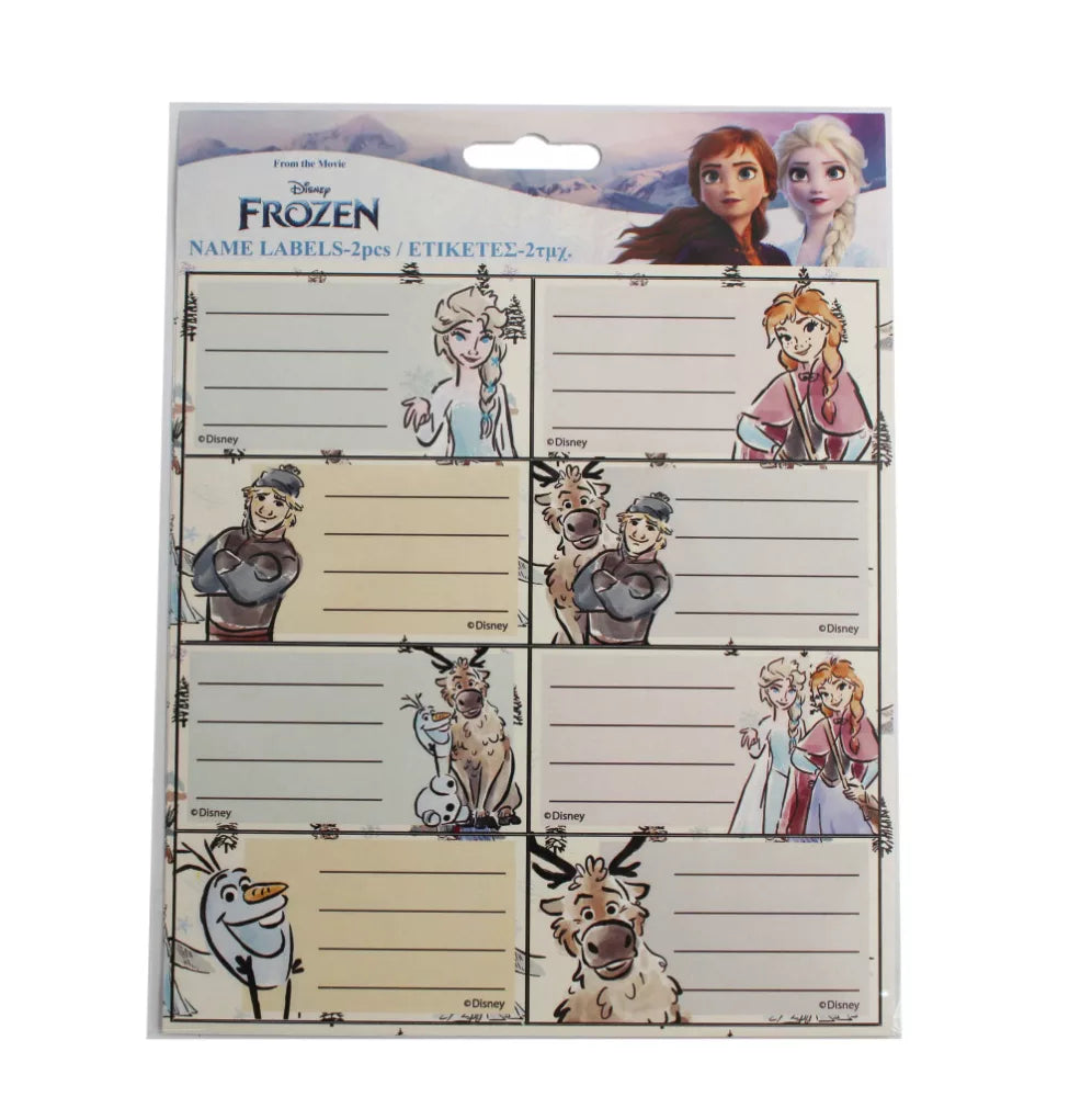Lot de 16 étiquettes Reine des neiges