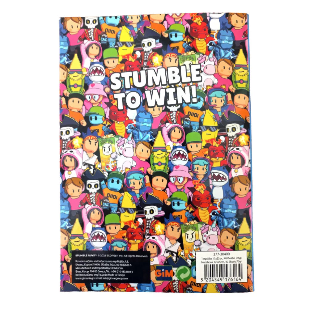 Carnet de notes ligné Stumble Guys
