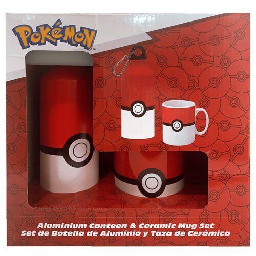 Ensemble gourde en aluminium + mug en céramique Pokémon