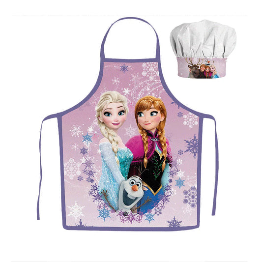 Tablier pour enfant avec toque Reine des neiges