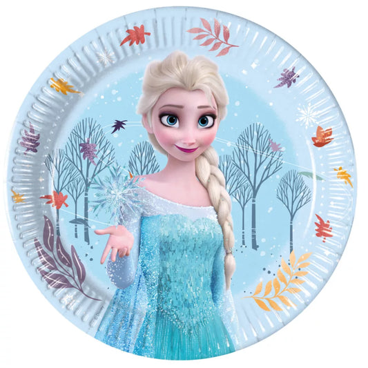 Assiettes en carton Reine des neiges 20 cm