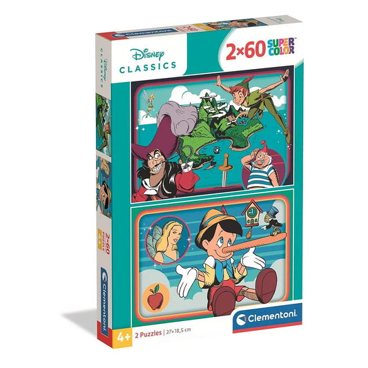 Puzzle Disney Classics 2x60 pièces Clementoni