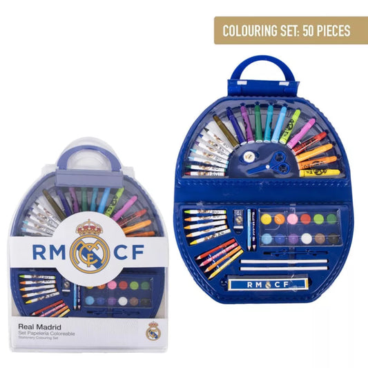 Ensemble de papeterie Real Madrid 50 pièces