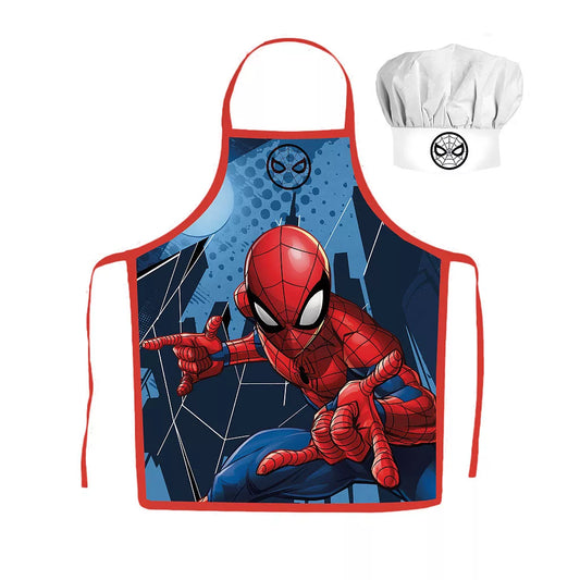 Tablier pour enfant avec toque Spiderman