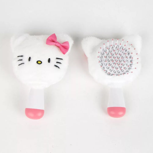 Mini brosse à cheveux en peluche Hello Kitty 13 cm