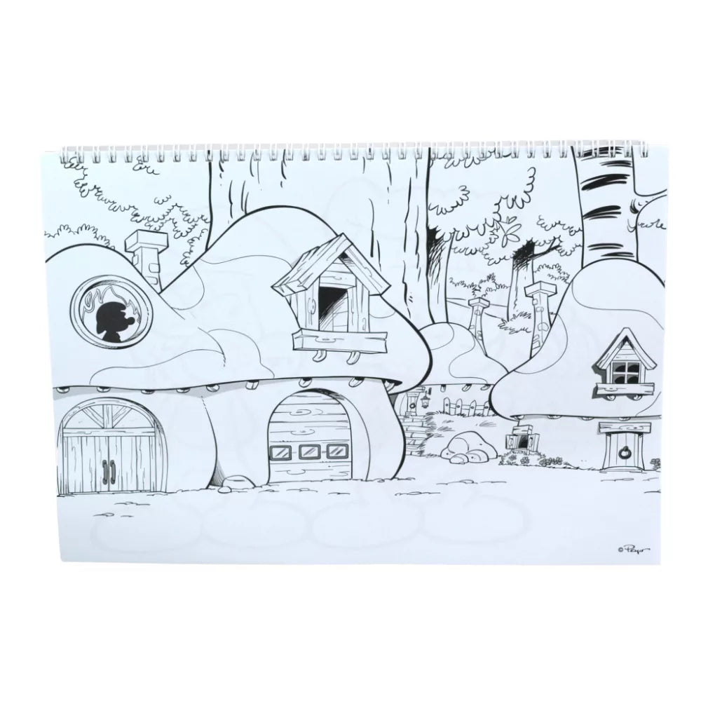 Carnet de croquis à spirales A/4 Les Schtroumpfs