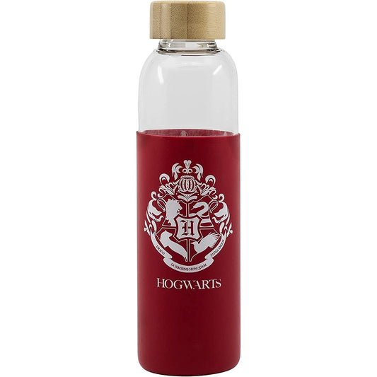Bouteille en verre Harry Potter avec manchon en silicone, 585 ml