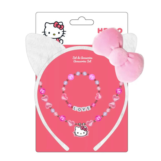 Ensemble de bijoux et serre-tête Hello Kitty
