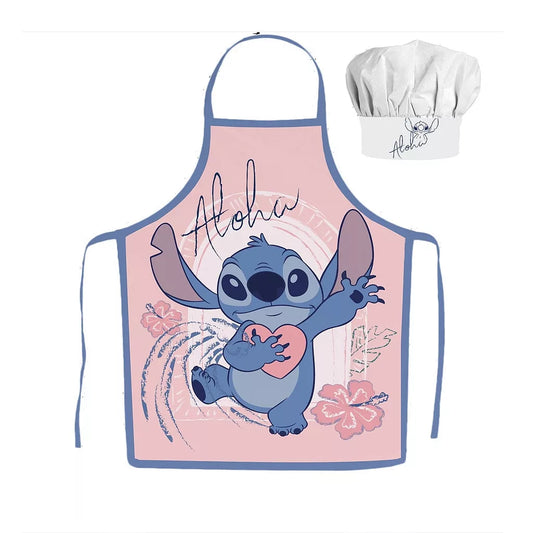 Tablier pour enfant avec toque Stitch