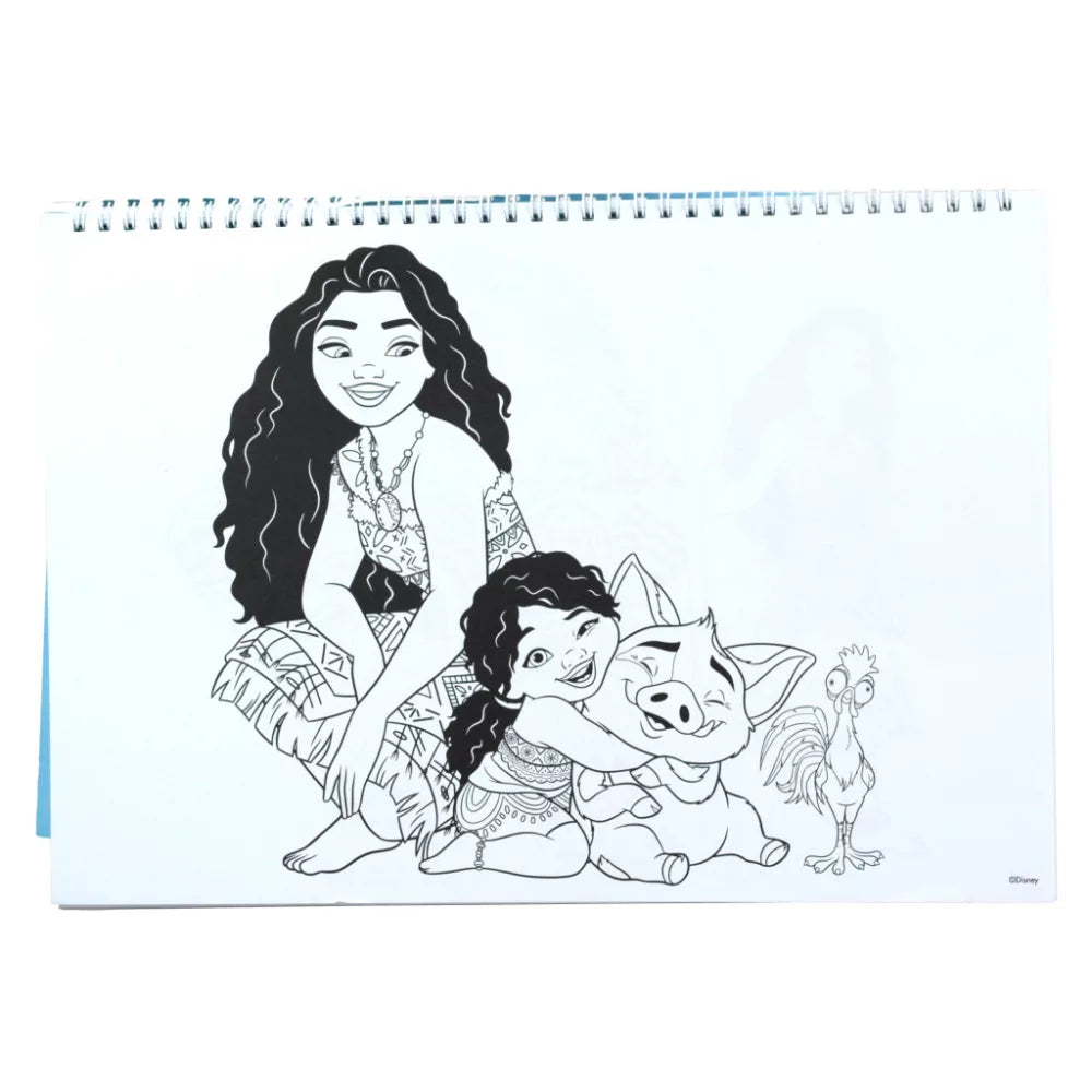 Carnet de croquis à spirale A/4 Vaïana