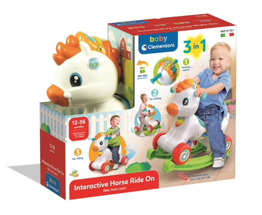 Cheval à bascule interactif 3 en 1 Clementoni