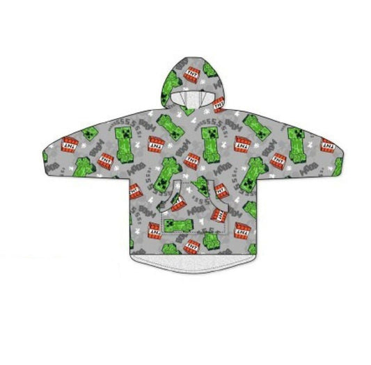 Couverture polaire en peluche Minecraft 7-14 ans