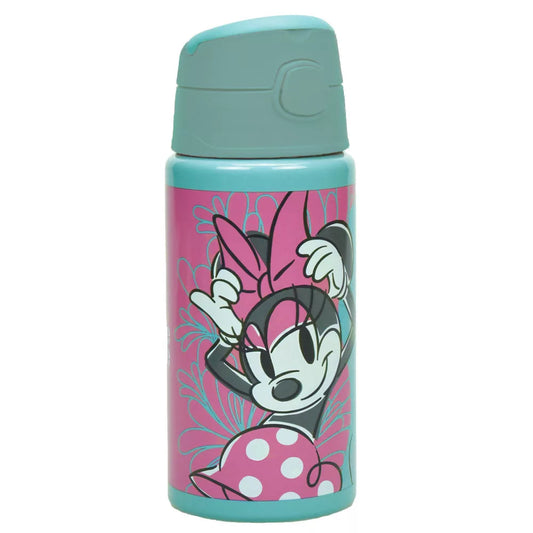 Gourde en aluminium avec paille Minnie 500ml