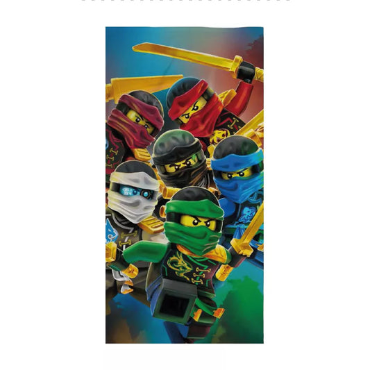 Serviette de plage Lego Ninjago 70x140cm (Séchage rapide)