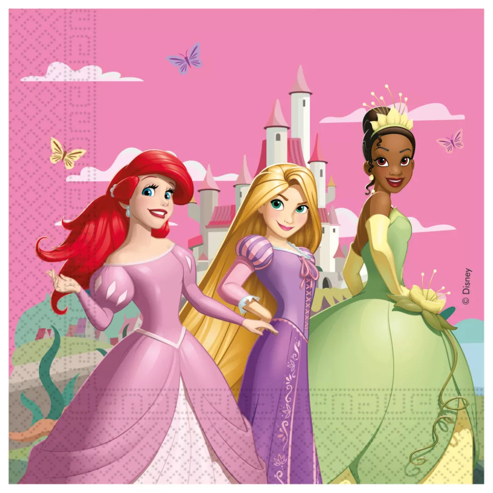 Serviettes en papier Princesses 20 pièces