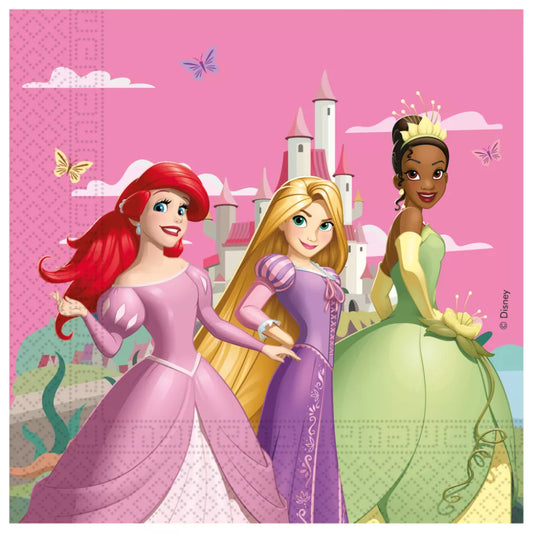Serviettes en papier Princesses 20 pièces