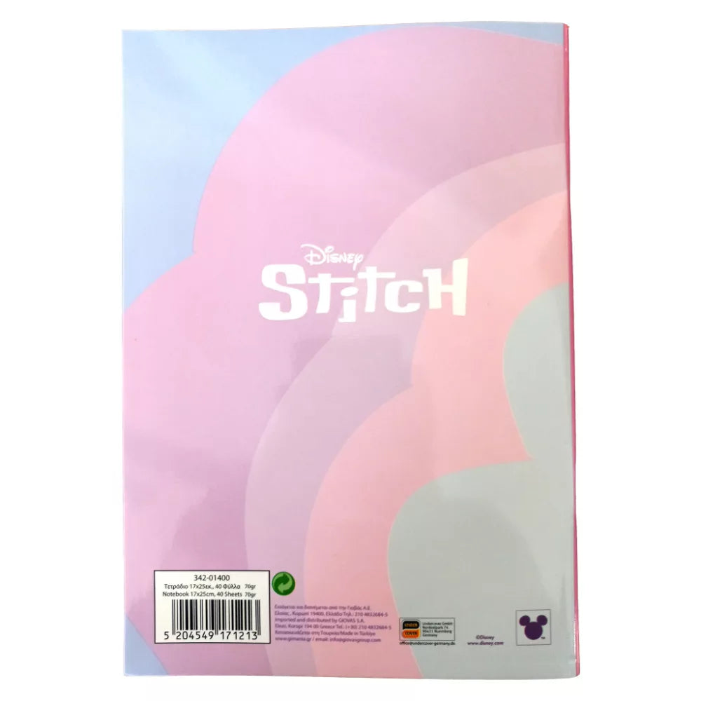 Carnet de notes ligné Stitch