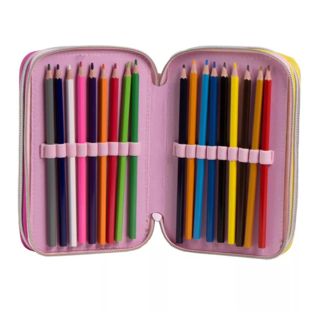 Trousse à crayons remplie Barbie 3 niveaux