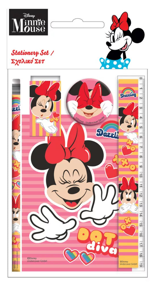 Ensemble de papeterie Minnie 5 pièces