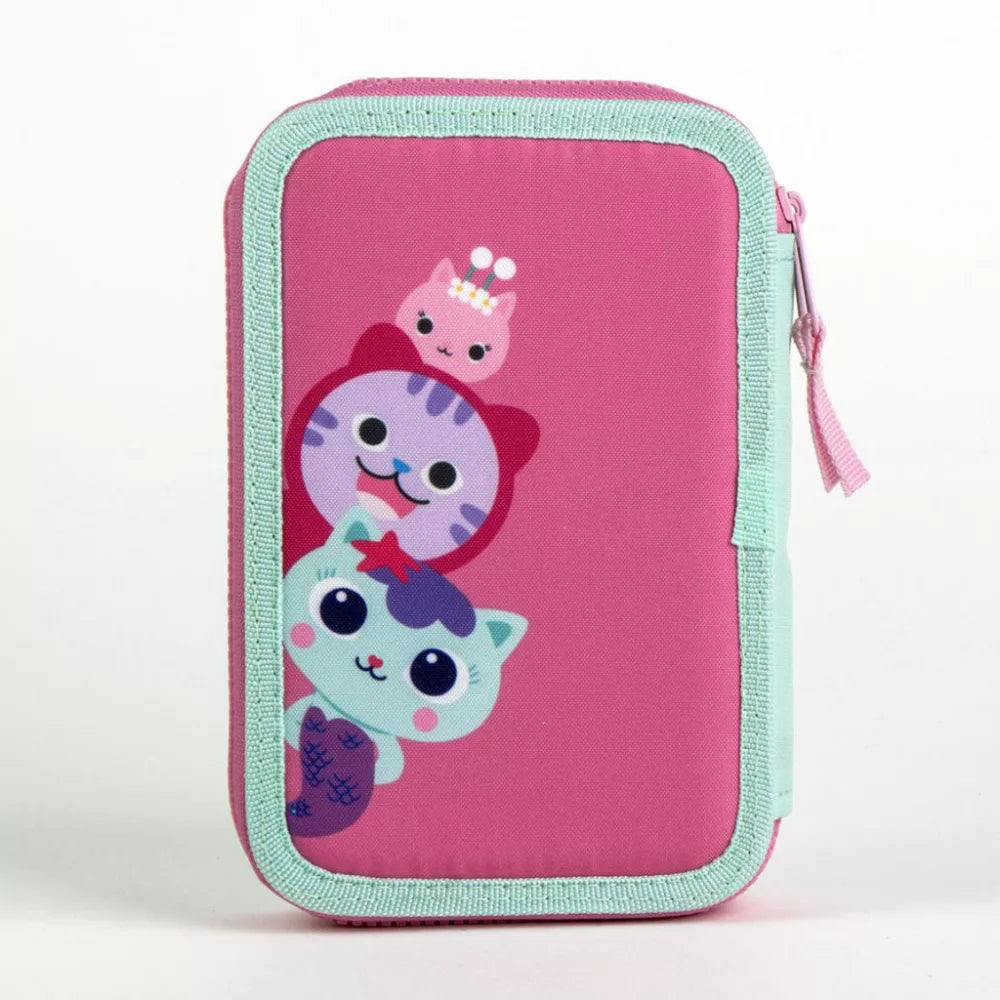 Trousse à crayon remplie Gabby 2 niveaux